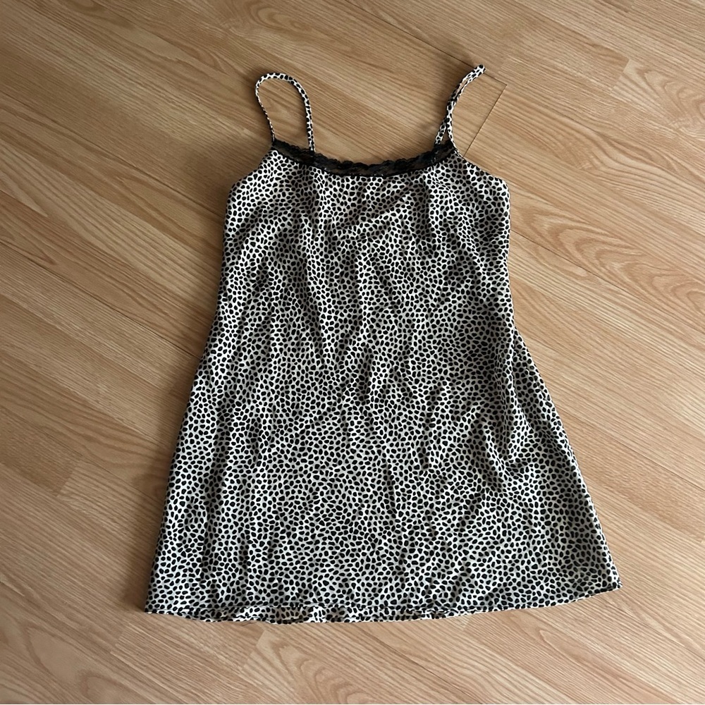 Secret Treasures Animal Print Lace Slip Small